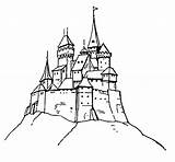 Castle Coloring Pages Disney Printable Kids Castles Color Sand Cartoon Sheet Para Medieval Colorear sketch template