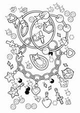 Coloring Diamonds Bracelet Pages Pendant Supercoloring Jewelry Categories sketch template