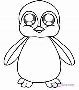 Penguin Cute Drawing Coloring Pages Baby Getdrawings sketch template