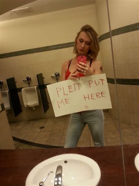 A Transgender Woman Is Taking Selfies In Men S Bathrooms