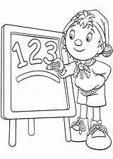 Coloring Pages Math Noddy Colouring Writes Printable Children Drawing Book Online Getdrawings Numbers Board Visit Astounding sketch template