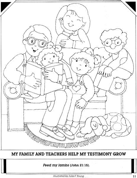 family members colouring pages page