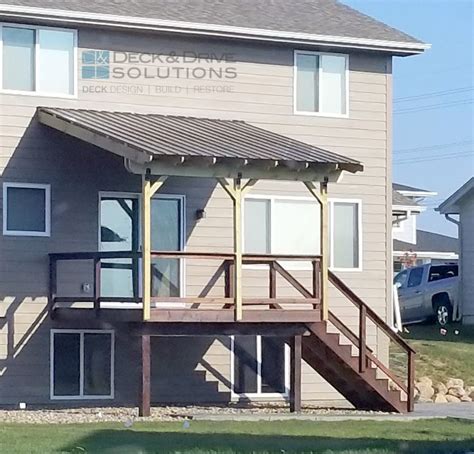 metal roof  deck deck  drive solutions iowa deck builder