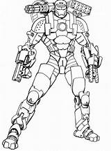 Iron Man Coloring Pages War Machine Armored Ironman Adventures Drawing Outline Printable Colouring Draw Kids Ez Color Drawings Engaging Popular sketch template