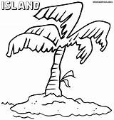 Island Coloring Pages Color Colorings Print sketch template