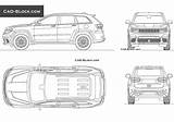 Jeep Cherokee Grand Cad Block Autocad 2d Car Cars Blocks Dwg Model sketch template