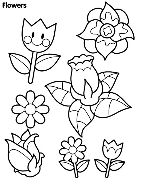 flowers coloring pages clip art library