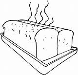 Bread Coloring Pages Baking Fresh Sheet sketch template