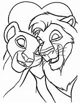 Nala Simba Pages Coloring Getcolorings sketch template