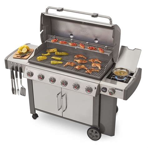 weber genesis ii lx   natural gas grill stainless steel