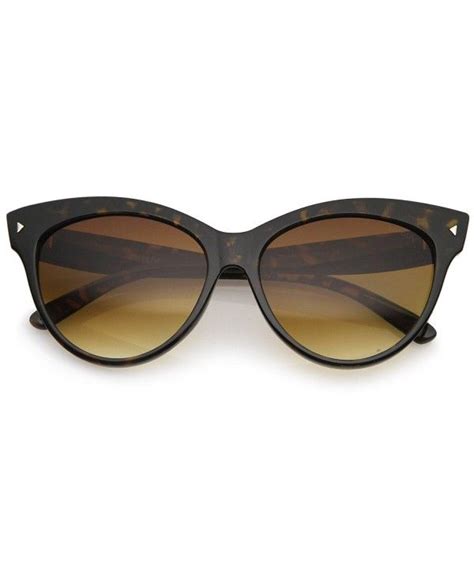women s mod oversize horn rimmed cat eye sunglasses 52mm tortoise