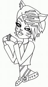 Coloring Monster High Toralei Pages Smiling Sweet sketch template