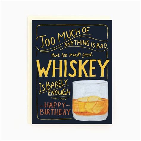 birthday whiskey birthday greeting card  guys etsy