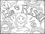 Coloring Jesus Risen Easter Pages Has Religious Printable Alive Christian Kids Tomb Color Empty Sheets Preschool Getcolorings Bestcoloringpagesforkids Getdrawings Print sketch template