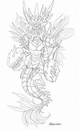 Leviathan Lineart sketch template