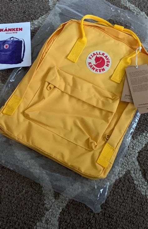 yellow fjallraven kanken classic backpack   tags backpack fjallraven fjallraven kanken