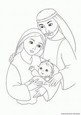 Holy Family Coloring Mary Jesus Joseph Drawing Pages Kids Clipart Angel Donkey Getdrawings Coloringhome Clipground Comments sketch template