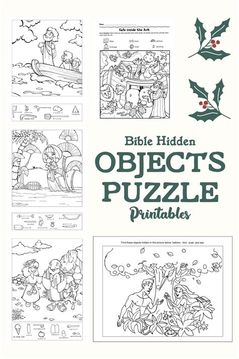 bible story hidden objects printable