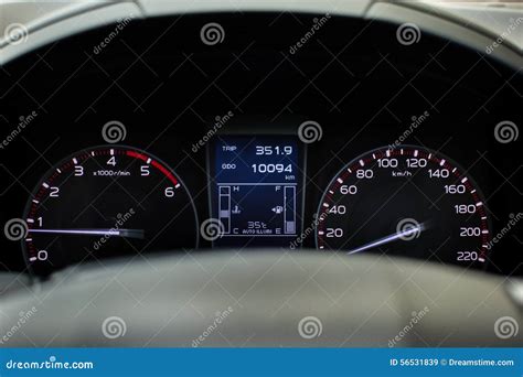 car speed meter stock photo image