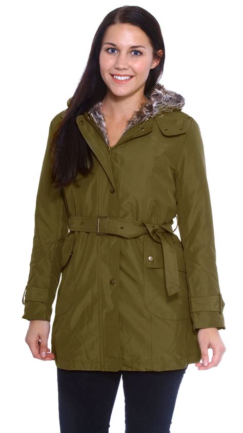 simplicity zicac womens thicken fleece faux fur warm winter coat hood parka overcoat long