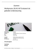 evalueert de geboden ondersteuning samenvattingen aantekeningen en examens stuvia nl