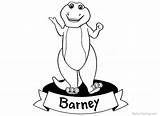 Coloring Pages Barney Clipart Printable Adults Kids sketch template