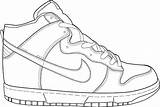 Shoes Nike Coloringsky Jordans sketch template