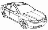 Coloring Honda Pages Civic Acura Color Silhouette Getdrawings Nsx Getcolorings Print sketch template