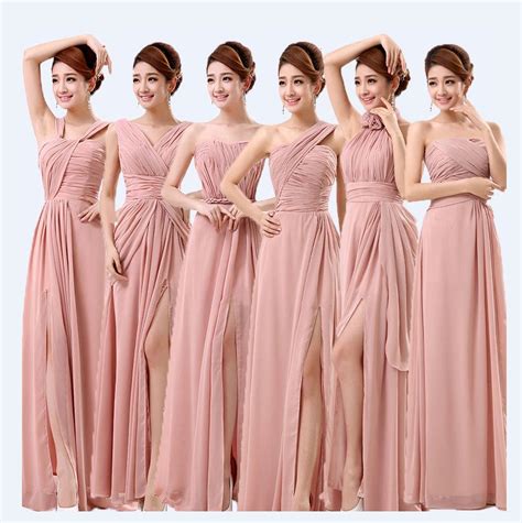 find  information  dusty pink bridesmaid dresses prom split special occas bridesmaid