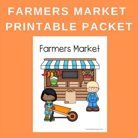 farmers market dramatic play printable packet