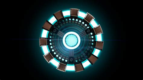 blue  brown light fixture iron man arc reactor minimalism