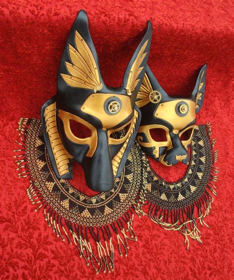 Industrial Anubis And Bast Masks By Merimask Egyptian