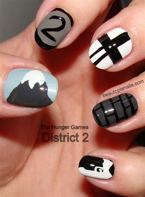 thehungergames  district  hunger games nails trendy nails
