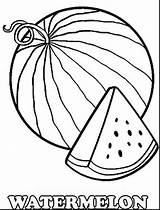 Watermelon Clipart Melon Water Coloring Pages Clip Watermellon Clipground Color sketch template