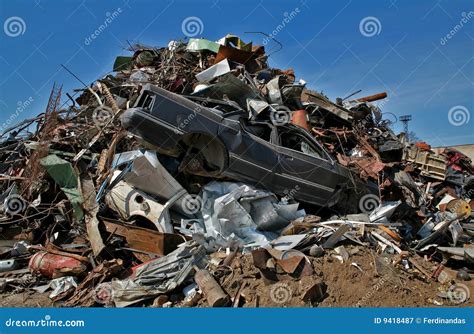 scrap  junk pile stock image image  metal consumption