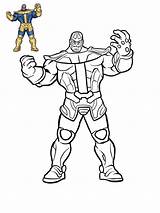 Thanos Colorear Wonder sketch template