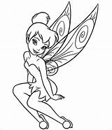 Tinkerbell Coloring Pages Colouring Book Tinker Bell Color Printable Disney Template Kids Wings Coloriage Clochette Templates Fairy sketch template
