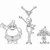 Reindeer Surfnetkids sketch template