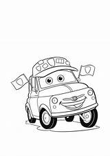 Coloring Cars Disney Pages Pixar Popular sketch template