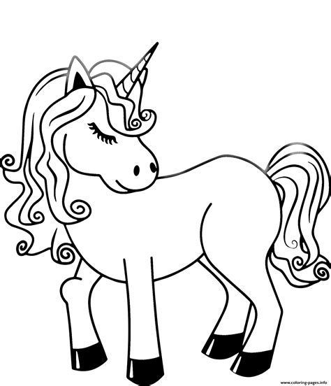 charming unicorn coloring page printable