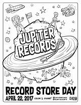 Coloring Record Pages Jupiter Records Getcolorings sketch template