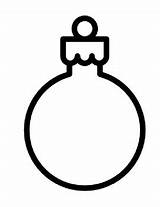 Ornament Christmas Blank Coloring Ornaments Template Pages sketch template