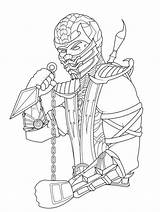 Kombat Colorir Scorpion Deadly Sins Kitana Getcolorings Desenhos Escorpion Shopkins Dibujo sketch template