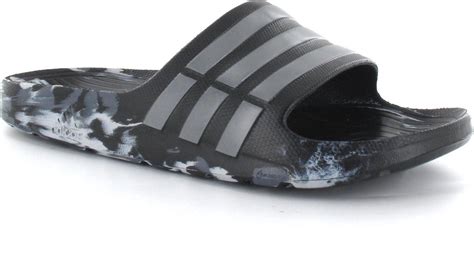 bolcom adidas duramo  marbled slippers heren maat  zwart