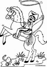 Cowboy Roping Hellokids Lasso sketch template