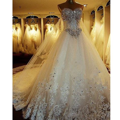 Yuxin Luxury Sweetheart Crystal Beaded Wedding Dress 2021