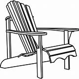 Chair Adirondack Clipart Clip Lawn Drawing Chairs Patio Furniture Line Rocking Back Veranda Cliparts Porch Silhouette Getdrawings Outside Flap Directors sketch template