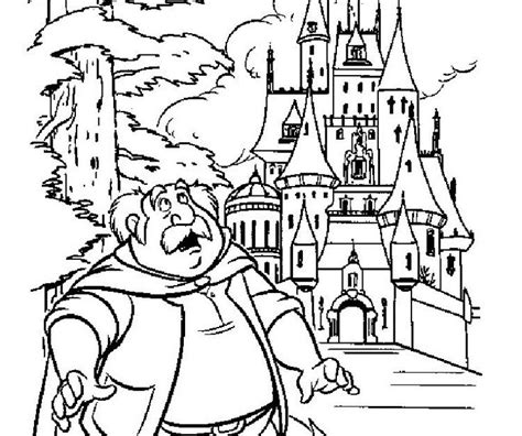 beauty   beast castle coloring pages paginas  colorir