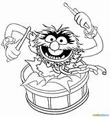 Muppets Muppet Babies Drums Drumming Honeydew Bunsen Drum Beaker Coloringgames Dibujar Piggy Kermit sketch template