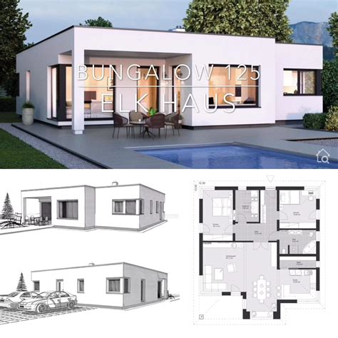 simple flat roof house plans designs